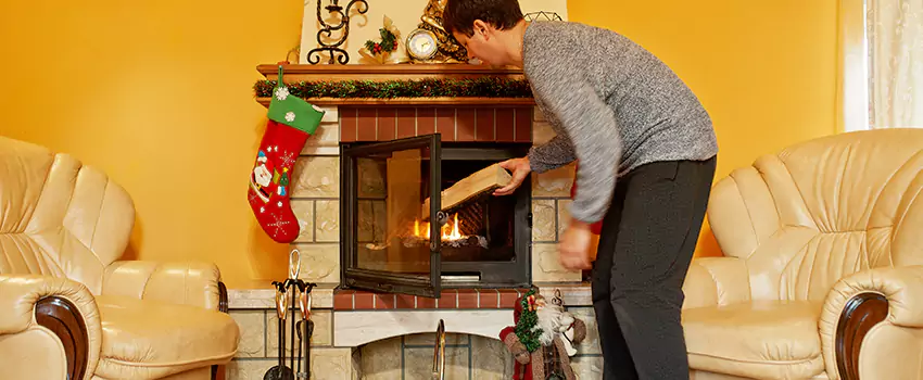 Rusted Metal Fireplace Restoration in Chaska, Minnesota